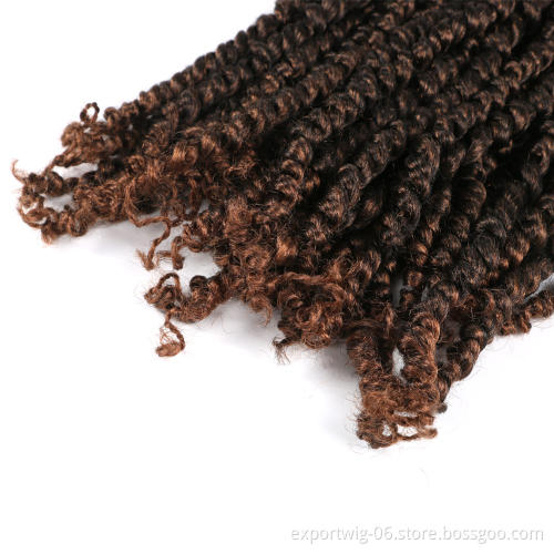 Pre twisted Passion Twist Hair Spring Twist Crochet Hair Pre looped Ombre Bohemian Synthetic Hair Extensions